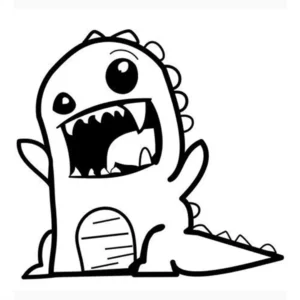 Adesivo anime dinossauro