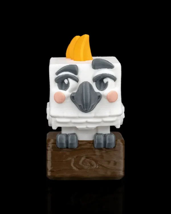 Clickatoo – Cacatua Clicável com Imã e Movimento